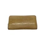 LOUIS VUITTON◆ジッピー・ウォレット_モノグラム・ヴェルニ_BEG/エナメル/BEG/総柄/レディース