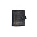 LOUIS VUITTON* чехол для пропуска /PVC/BLK/ одноцветный / женский / epi 