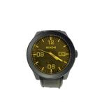 ショッピングnixon NIXON◆クォーツ腕時計/アナログ/レザー/BLK/BLK/SS/THE CORPORAL