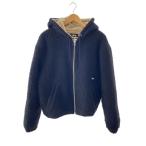 STUSSY◆フリースジャケット/M/ポリエステル/BLK/無地//