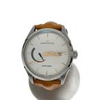 HAMILTON◆自動巻腕時計/アナログ/レザー/WHT/ORN/H326350