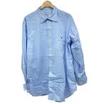 ショッピングINDIVIDUALIZED individualized shirts◆USA製/長袖シャツ/コットン/BLU