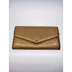 LOUIS VUITTON◆ポルト・フォイユ・サラ_モノグラム・ヴェルニ/エナメル/BEG/モノグラム/レディース