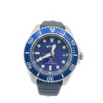 SEIKO◆ソーラー腕時計/アナログ/ラバー/NVY/BLK/V157-0DP0/PROSPEX/ダイバースキューバ