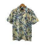 ショッピングstussy STUSSY◆STUSSY ステューシー/半袖シャツ/L/ポリエステル/YLW/総柄