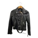 ショッピングzara ZARA◆レザージャケット・ブルゾン/M/羊革/BLK