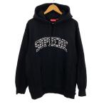 Supreme◆2021SS/Hearts Arch hooded sweat/パーカー/L/コットン/BLK
