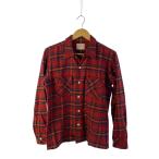 ショッピングネルシャツ BONCOURA◆ネルシャツ/36/コットン/RED/チェック