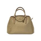 ショッピングエナメルバッグ COACH◆トートバッグ/エナメル/BEG/F55451