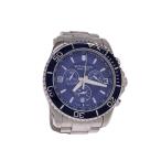 VICTORINOX SWISS ARMY◆maverick chronograph watc/クォーツ腕時計/アナログ/ステンレス/NVY/241689//
