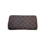 ショッピングダミエ LOUIS VUITTON◆2)ジッピー・ウォレット_ダミエ・エベヌ_BRW_ブラウン/PVC/BRW/メンズ/N41661