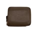 ショッピングHERMES HERMES◆アザップ シルクインピンク/2つ折り財布/レザー/BEG/無地/レディース