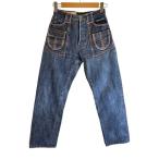 EVISU◆ボトム/27/コットン/IDG/無地/0012