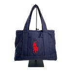 POLO RALPH LAUREN◆トートバッグ/キャンバス/NVY