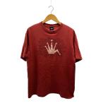 ショッピングstussy STUSSY◆Tシャツ/L/コットン/RED/無地