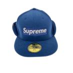 Supreme◆キャップ/7 3/4/ポリエステル/ブルー/メンズ/17AW/Ear Flap Polartec