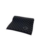 ショッピングVUITTON LOUIS VUITTON◆マフラー/ウール/BLK/チェック/レディース