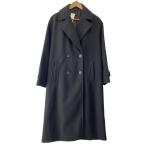 ショッピングzara ZARA◆コート/S/ウール/BLK/無地/ダブルブレストロングコート