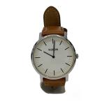 ショッピングnixon NIXON◆クォーツ腕時計/アナログ/レザー/WHT/BRW