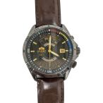 ショッピングラウンド ORIENT◆自動巻腕時計/アナログ/レザー/BLK/BRW/EU03-E0-CA//