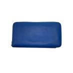 ショッピングHERMES HERMES◆アザップロング/長財布/レザー/BLU/無地/メンズ