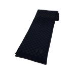 LOUIS VUITTON* палантин / шелк /BLK/ общий рисунок / женский / Damier рисунок 