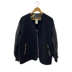 ショッピングGARCONS COMME des GARCONS HOMME◆綿ダブルフェイス×ナイロンツイル/ブルゾン/M/コットン/BLK/HL-T005