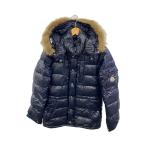ショッピングmoncler MONCLER◆ダウンジャケット/O/ポリエステル/NVY/無地/44502/91/68950