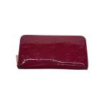 ショッピングヴェルニ LOUIS VUITTON◆ジッピー・ウォレット_モノグラム・ヴェルニ/エナメル/RED/レディース