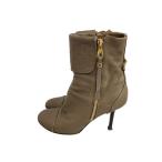 LOUIS VUITTON◆モノグラムショートブーツ/22.5cm/BRW/レザー