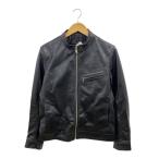 fortime/シングルライダースジャケット/L/羊革/BLK