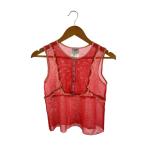 CHANEL◆シアーカットソー/ノースリーブカットソー/36/コットン/ピンク/P30617V13551/シャネル//