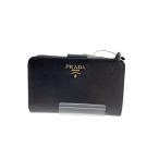 ショッピングPRADA PRADA◆長サイフ/--/BLK/無地/レディース