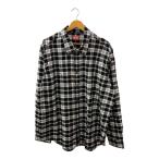 DIESEL◆長袖シャツ/54/コットン/WHT/チェック