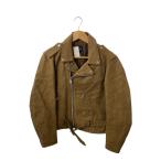 GAP◆OLD GAP/ダブルライダースジャケット/S/レザー/BEG