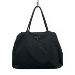 ショッピングPRADA PRADA◆ハンドバッグ/ナイロン/BLK/無地