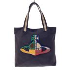 ショッピングVivienne Vivienne Westwood◆トートバッグ/キャンバス/BLK//