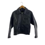 ショッピングschott Schott◆シングルライダースジャケット/36/レザー/BLK/無地/642