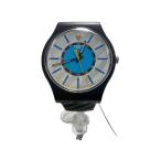 SWATCH◆腕時計/アナログ/ラバー/WHT/BL