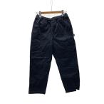 STUSSY◆Brushed Beach Pant/ボトム/M/コットン/BLK/無地/116553