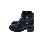 ショッピングCHANEL CHANEL◆ブーツ/37/BLK/レザー//