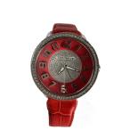 Tendence* кварц наручные часы / аналог / кожа /SLV/RED/TY430144
