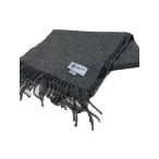 ショッピングカシミア Johnstons◆マフラー/カシミア/GRY/無地/レディース//