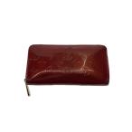 ショッピングヴェルニ LOUIS VUITTON◆ジッピー・ウォレット_モノグラム・ヴェルニ/エナメル/RED/レディース
