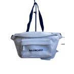 BALENCIAGA* сумка-пояс / парусина /WHT/552375*9120*V*568008//