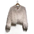 ショッピングzara ZARA◆フリンジジャケット/S/ポリエステル/CRM/8372/290/712/S