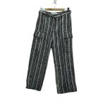 EURA/シャネルツイードカーゴパンツ/2/ポリエステル/WHT/総柄/E21AWAM01