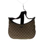 ショッピングＧＧキャンバス GUCCI◆ショルダーバッグ_GGキャンバス/キャンバス/BRW