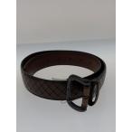 ショッピングbottega BOTTEGA VENETA◆ベルト/レザー/BRW/メンズ