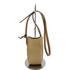 LOEWE◆ゲートポケット/ショルダーバッグ/レザー/CRM